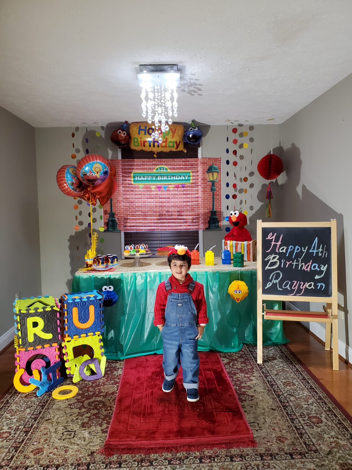 Rayyan on his fourth birthday