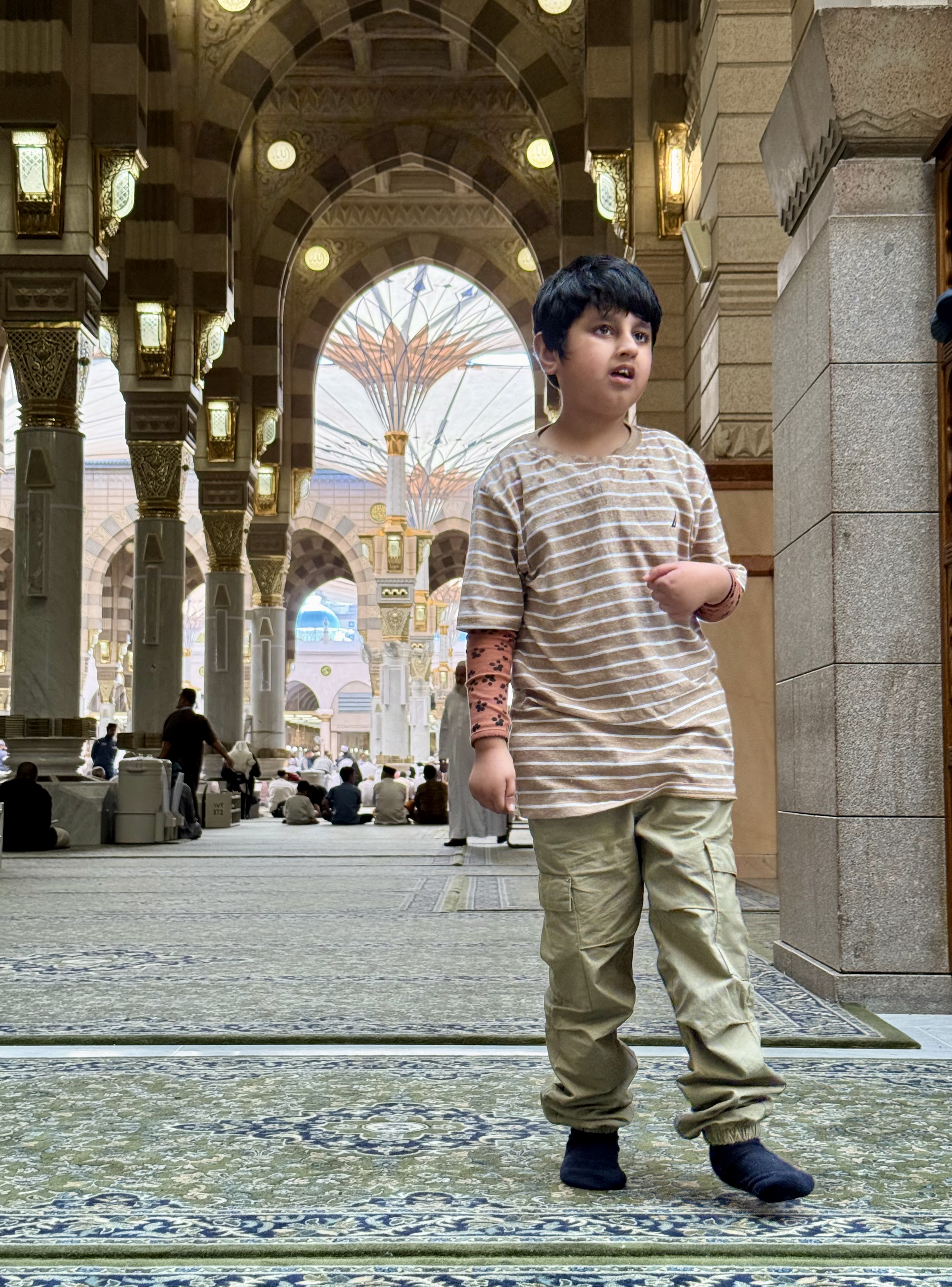 Rayyan during our Umrah journey